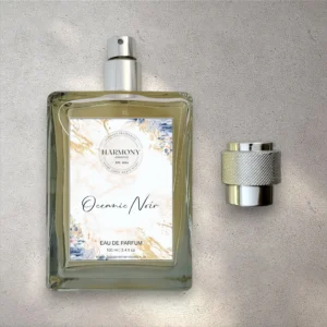 oceanic noir perfume aquatic woody long-lasting masculine scent bottle
